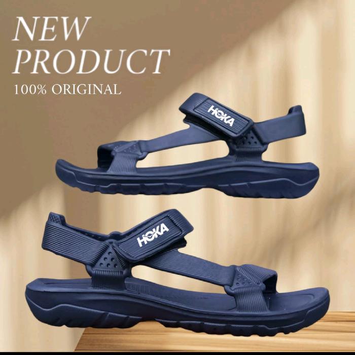 SANDAL GUNUNG OUTDOOR EVA HOKA TERBARU TERLARIS Sendal Pria Karet Hitam