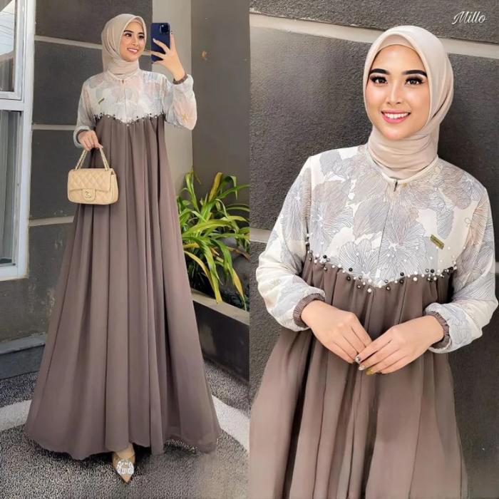 Kifara Dress Wanita Gamis Lebaran 2024 Gamis Kekinian Gamis Wanita Muslim