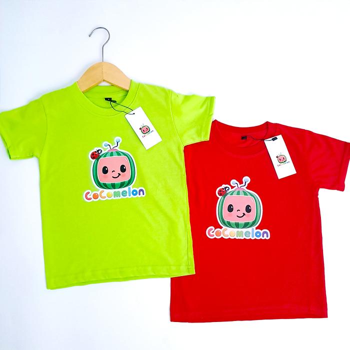 Kaos distro Anak Laki Laki Perempuan 1-12 Tahun Baju karakter cowok cewek CCM LOGO COCOMELON