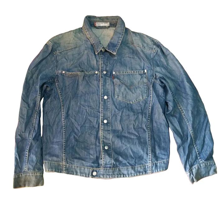 jaket Denim pria Bahan levis kondisi bekas