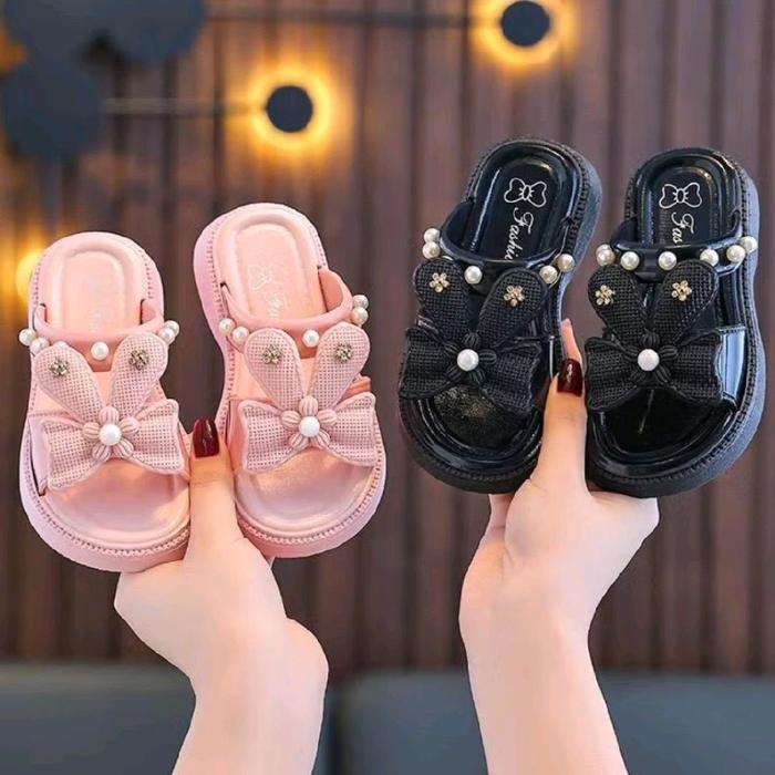 Sandal/slop LDG fashion import anak perempuan sandal slip-on anak wanita sendal karet jelly anak mot
