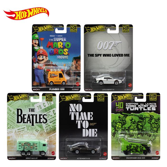 Hot Wheels Premium 2024 Pop Culture Hiway Hauler Plumber Van Lotus Esprit S1 Volkswagen Drag Bus Ast