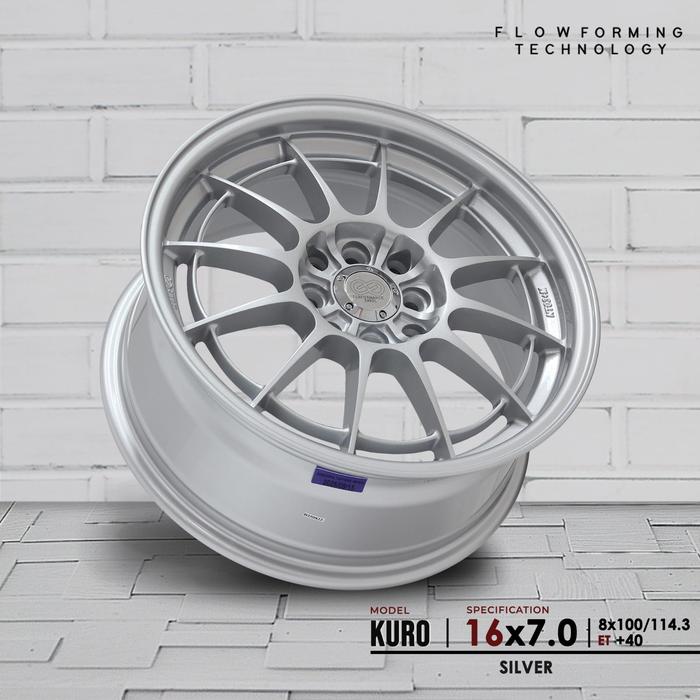 KURO SILVER VELG JF LUXURY R16