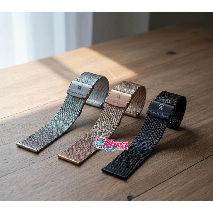 Rantai Jam Tangan Pasir Mess alexandre Christie Tali Jam Alexandre Christie Pasir/Mess