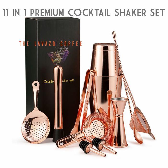 11 in 1 PREMIUM COCKTAIL SHAKER SET | Paket Lengkap Alat Bartender Set