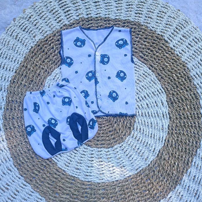 Setelan lekbong Bayi Newborn 0-3 Bulan Bahan Katun Kaos Premium
