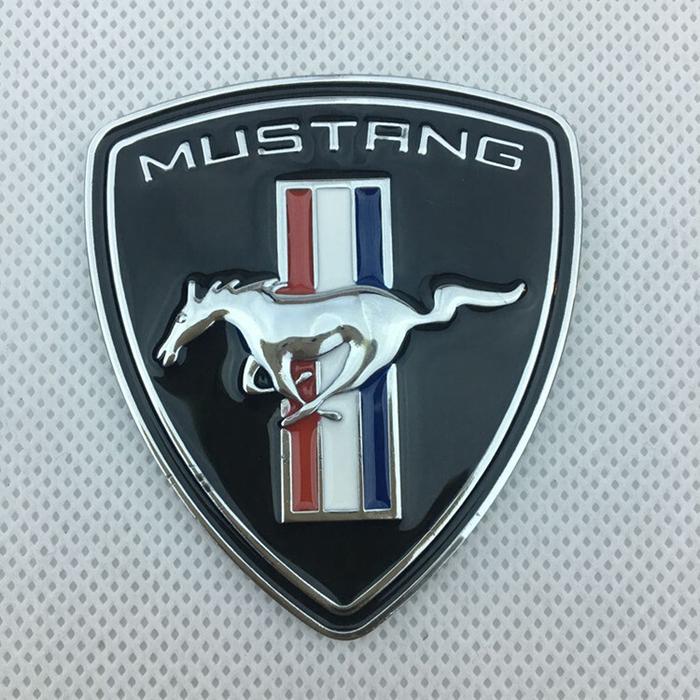 Emblem Kuda untuk Ford Mustang Logo Kap Kepala Mobil Perisai Lencana