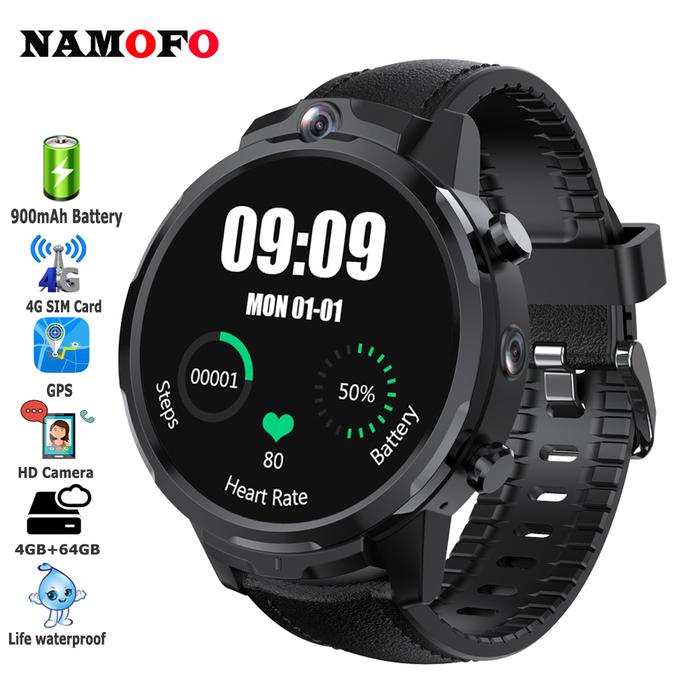 TERMURAH 4G Smart Watch Phone 900mAh HD Cameras 32GB 64GB Smartwatch