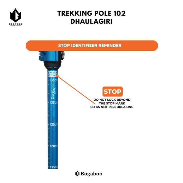 Eiger - Trekking pole Dhaulagiri Lipat 102 - Tongkat Pendaki - Tongkat Gunung Camping -Tracking Pole