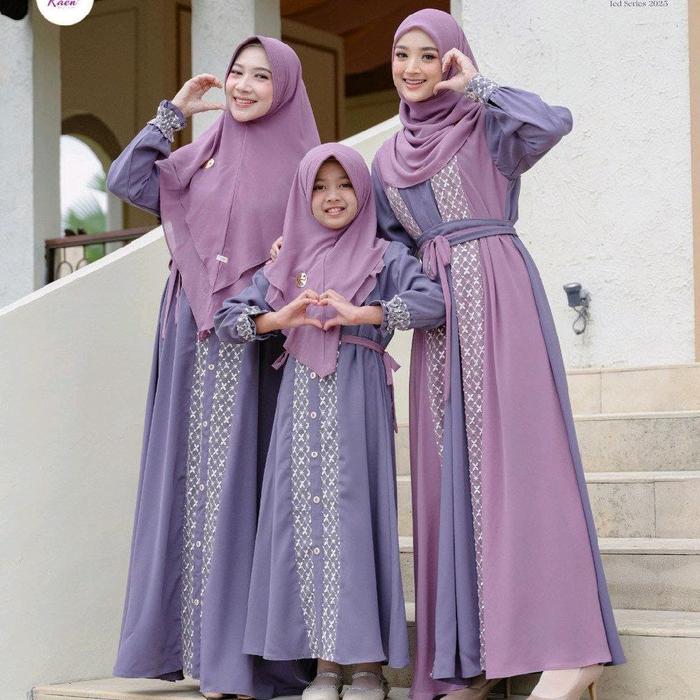 GAMIS SARAH AMINA AMETHYS Gamis Mom Kids Anak