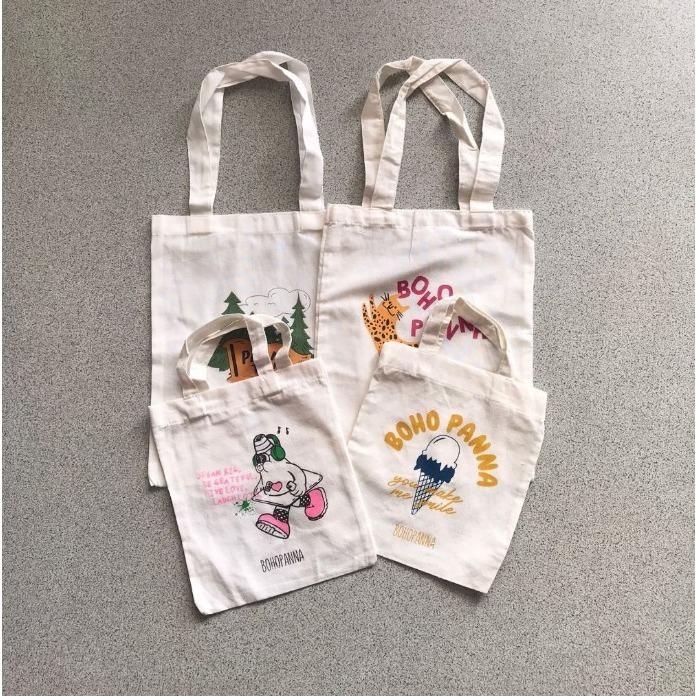 BOHOPANNA CANVAS BAG BOHO BABY S M L POUCH KANVAS SERUT POUCH TRAVEL
