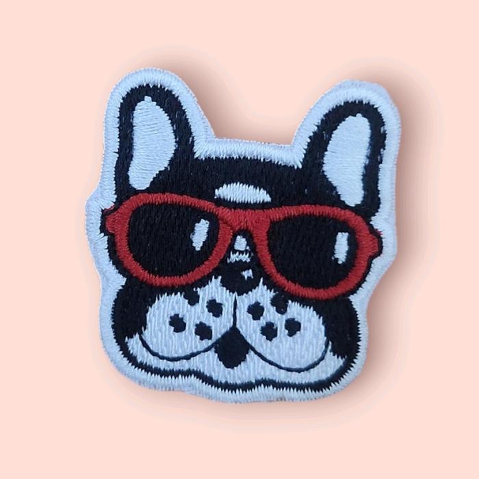 Iron Patch Emblem Dog Glasses