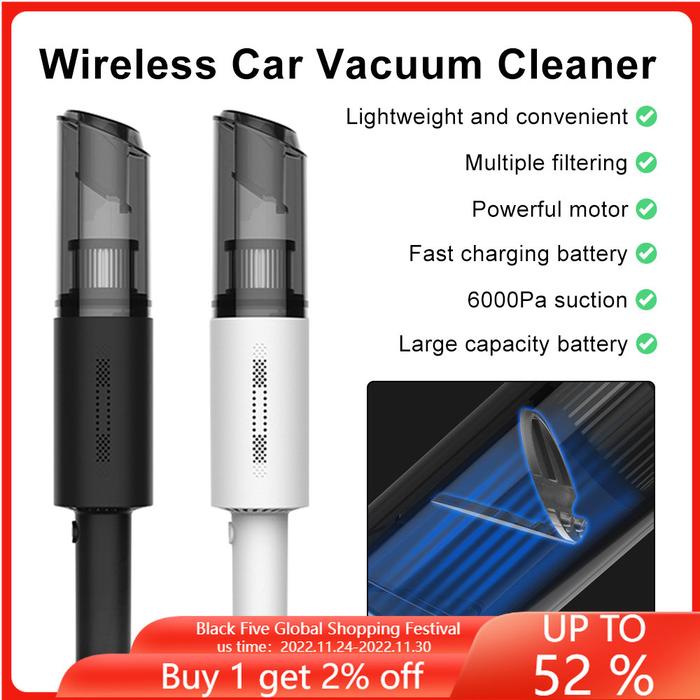 Wireless Vacuum Cleaner Car Vacuum Cleaner 120W Portable Vacuum