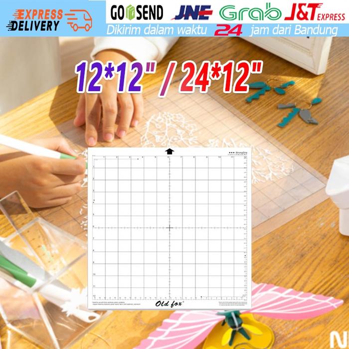 Cutting Mat Old Fox 12x24 inch / 12x12 inch untuk Mesin Cutting Silhouette Cameo Jinka Rhinotec
