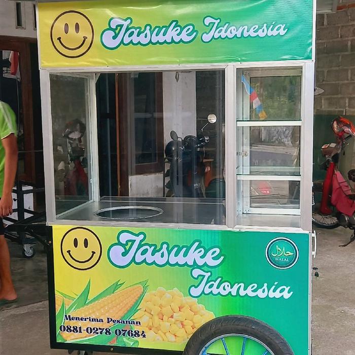 Rombong atau gerobak Jagung,susu,keju (Jasuke)