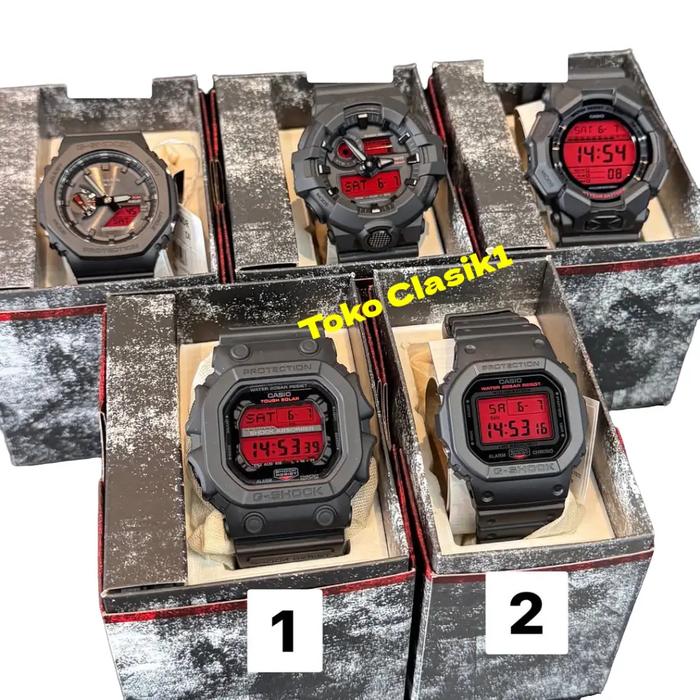 Original 100%!! Casio G-shock Black and Bold Red G-SHOCK DW-5600BBR-1DR GX-56BBR-1DR GD-010BBR-1DR G