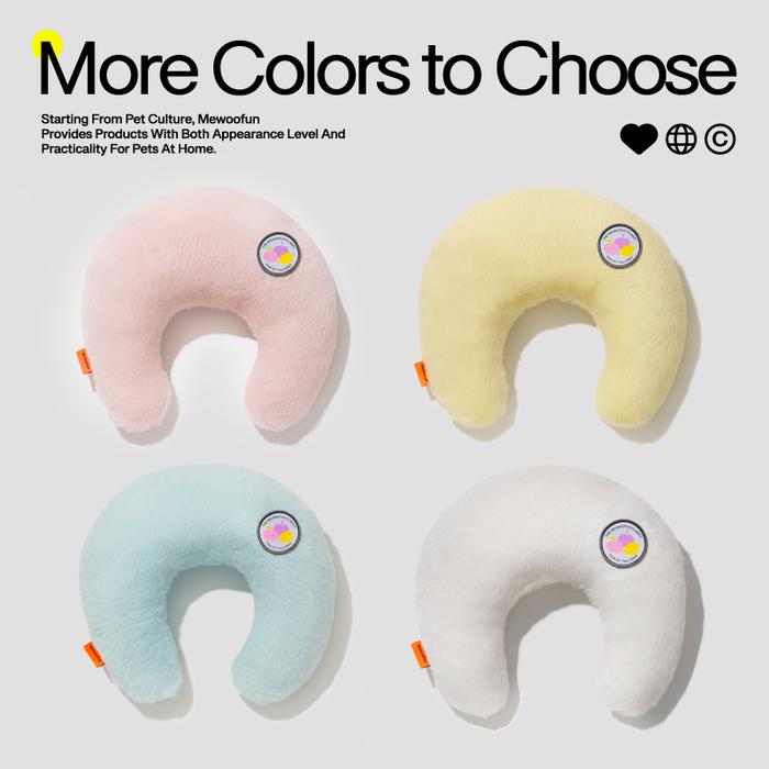 Mewoofun  Pet Pillow Sleep U-shaped Throw Neck Protector Pillow Cat