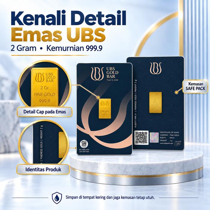 LOGAM MULIA EMAS UBS 2 GRAM 2026 TERBARU [100% ASLI]