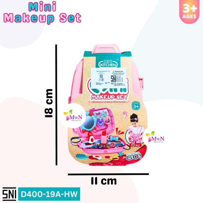 MWN Mainan Mini Makeup Set 2in1 13pc D400-19A-HW