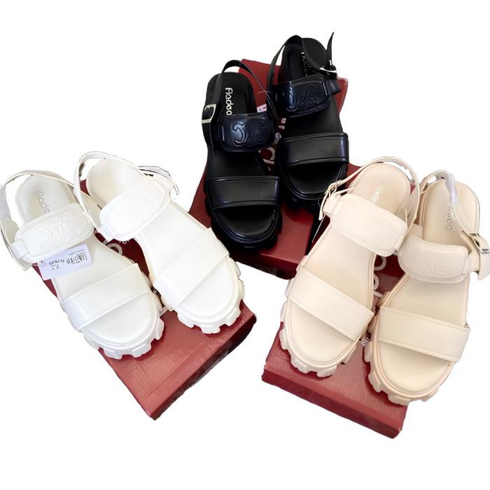 FLADEO Ori Mall FLD07 Sandal Wanita Platform Tebal Kekinian