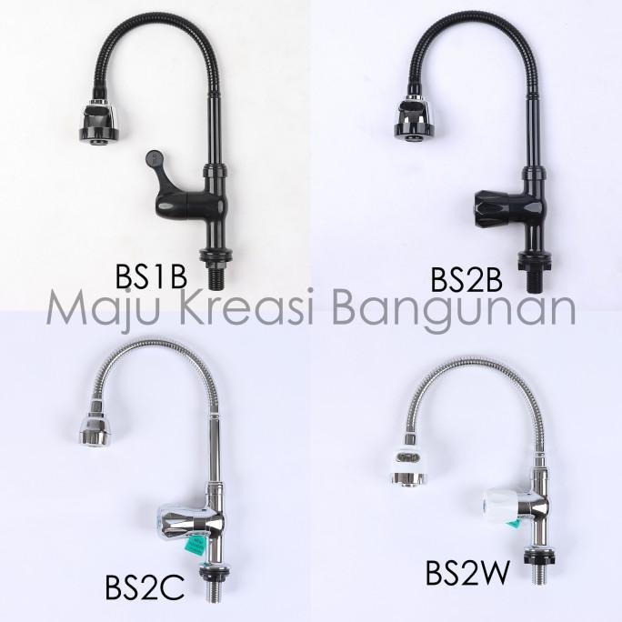(Cooger) Kran Angsa Fleksibel New Solen Pvc Keran Cuci Piring Tanam Sink