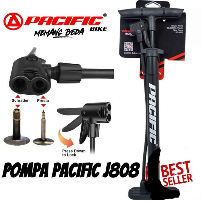 Pacific J808 Pompa Multifungsi Ban Sepeda, Motor, Bola, Fixie Pompa Multifungsi Best Seller Terlaris