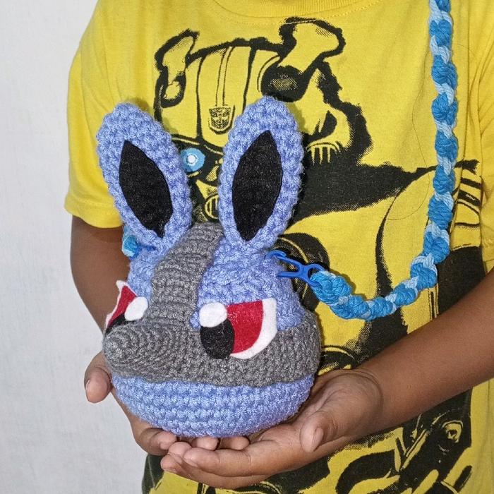 Tas Selempang Anak Rajutan / tas selempang katakter