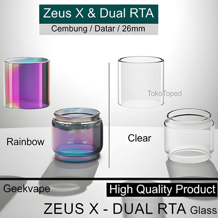 Berkualitas Boy ZEUS X RTA Replacement Glass | kaca cembung bubble