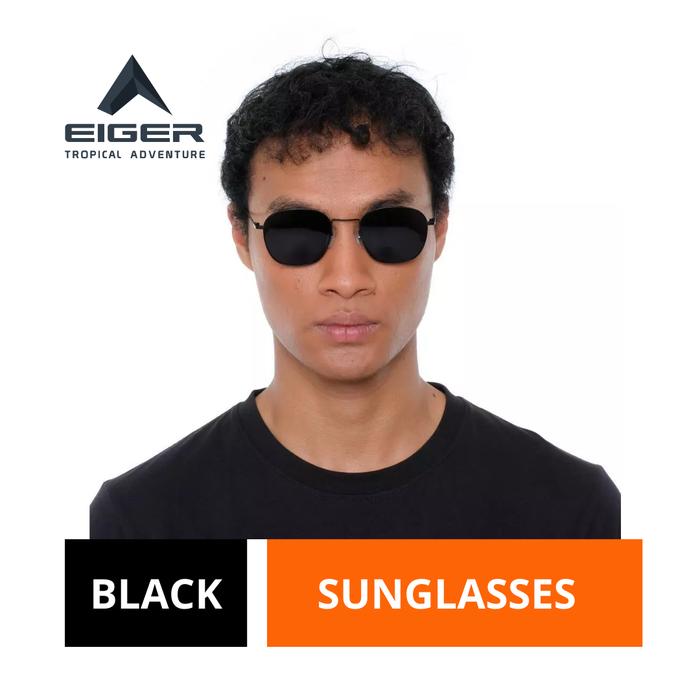 [BISA COD] Kacamata Pria Eiger Original Hitam Metal Tarsius Metal Thin Sunglasses
