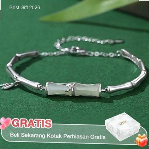 Gelang Giok Bambu Gelang Giok Lapis Emas 24k Gelang Segmen Bambu Giok Hetian Gelang Batu Giok Asli C