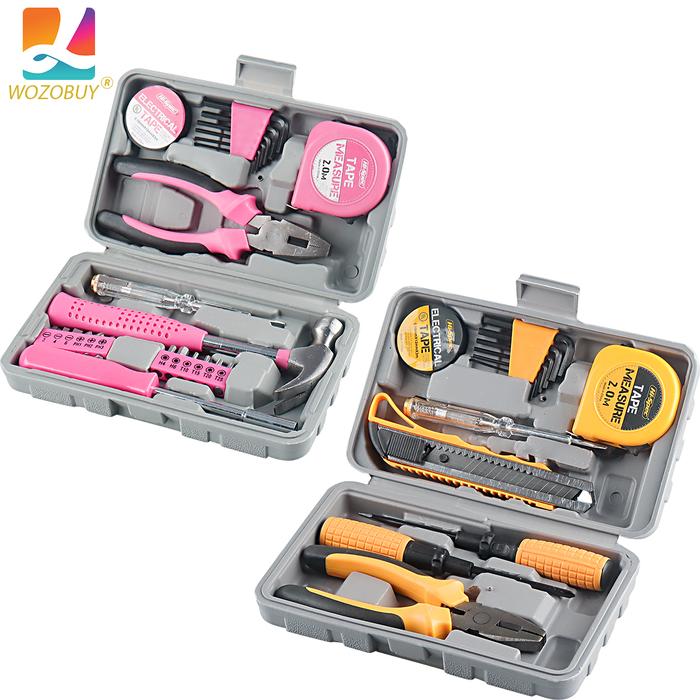 hand tool set Household Tools Set Pink Tool Box Set Home Small Kit
