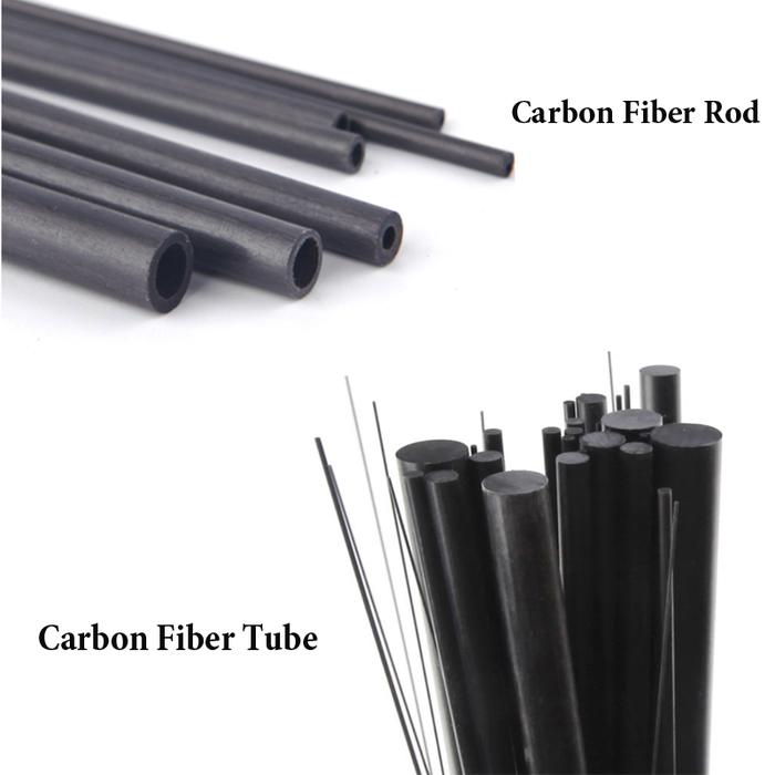 1/5pcs Carbon Fiber Rod/Carbon Fiber Tube Dia 1mm -5mm Length 200mm