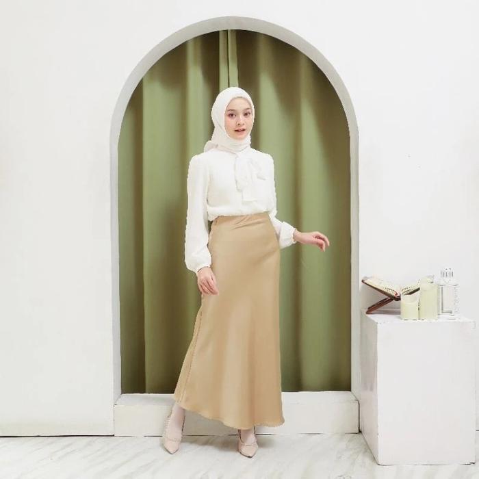 Rok Satin Silk Premium Mermaid A-Line / Satin Skirt A-line Premium