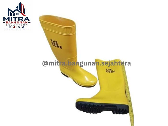 Sepatu Proyek YU bang PVC Boots Kuning