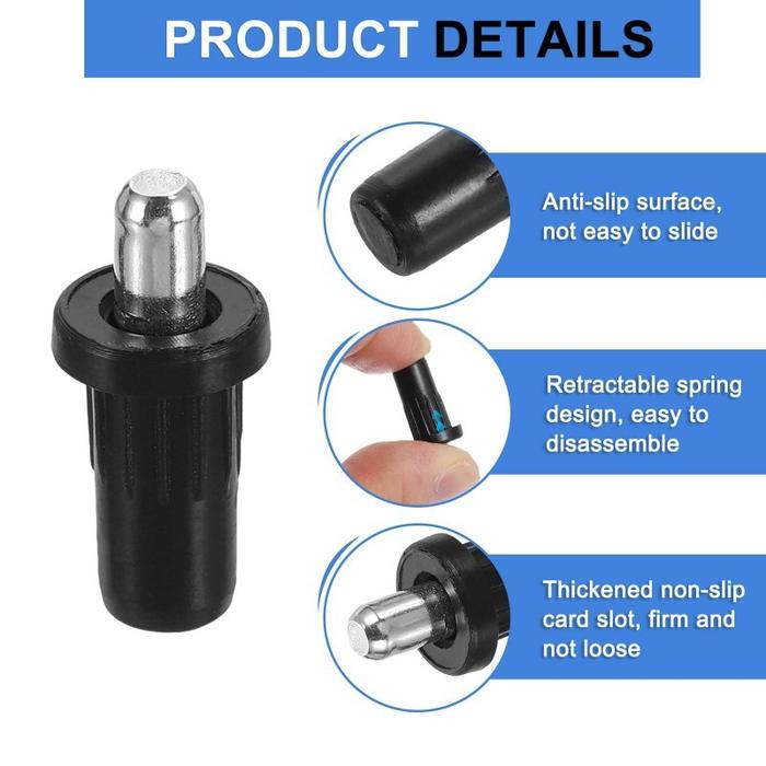 100pcs/Set Door Pin Engsel Pintu Logam Door Pin Engsel Lemari Engsel Pintu Lemari Spring Ambalan Dup