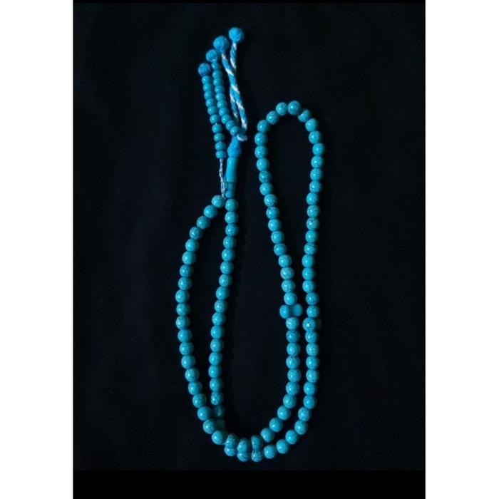 Tasbih Pirus Daur Ulang Mesir Asli Dengan Kunci Dzikir