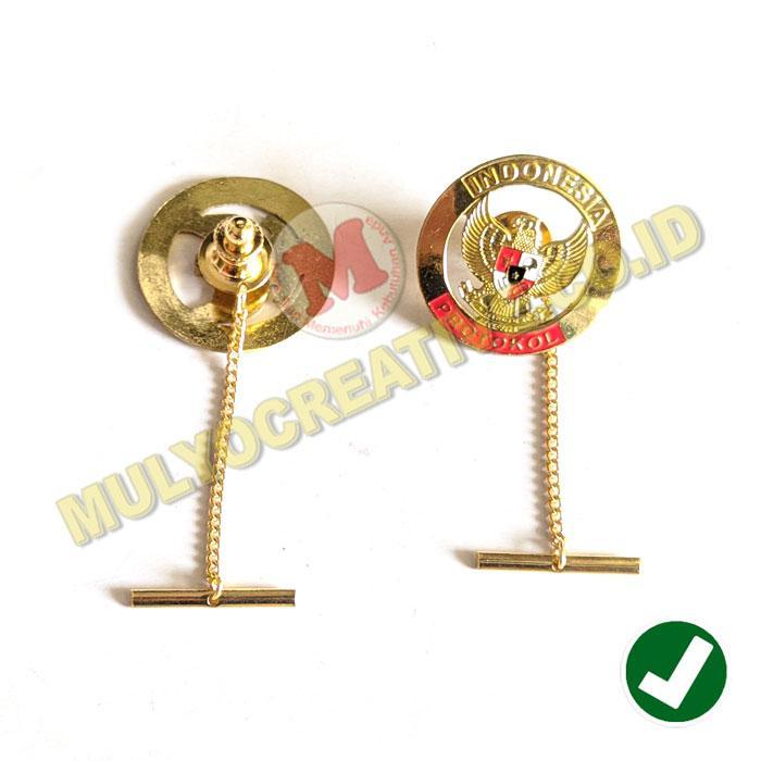 Pin Garuda Protokol Lencana Pin Protokol Garuda Manset Jambu Rantai