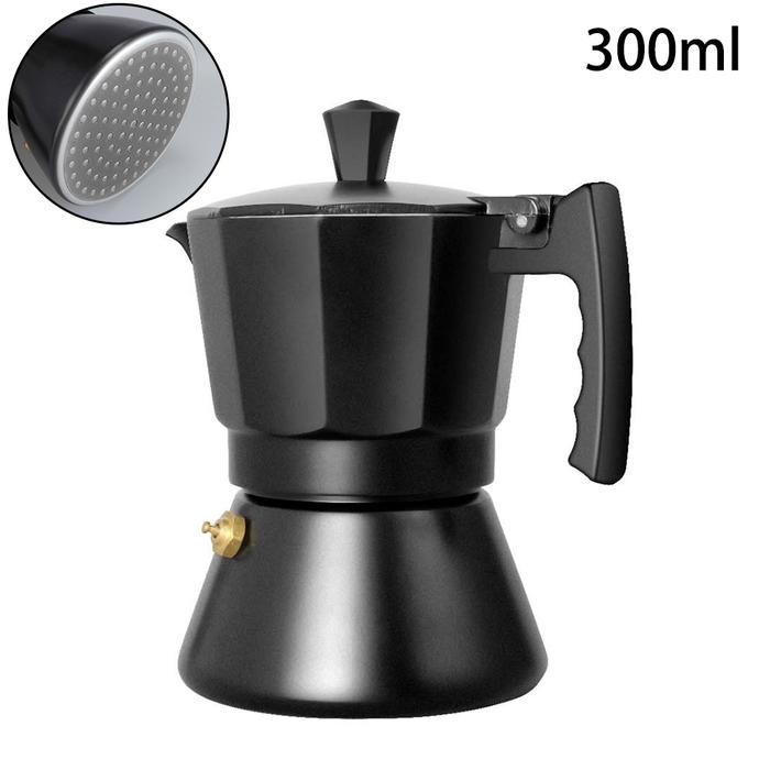 Aluminium Moka Espresso Teko Kopi Pembuat Kopi Moka 150/300ML