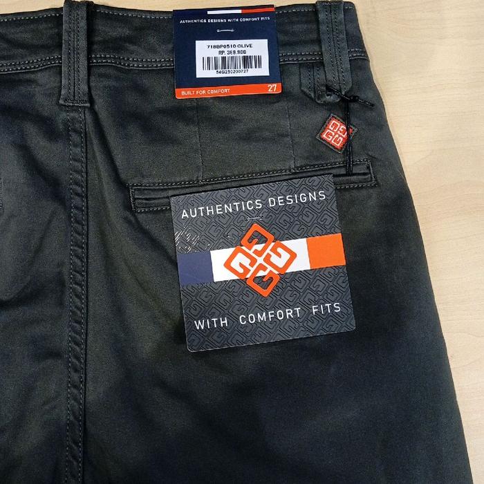 Celana Panjang Chinos Pria GAZR Original Slim Fit Stretch 718BP0510