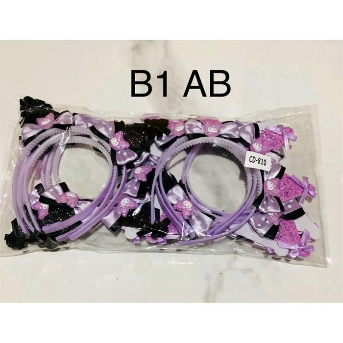 LUSINAN B97 jejer sanrio,B1,B2,B3,B4,B5,B6 bando telinganya sanrio, bando telinga kuromi model korea