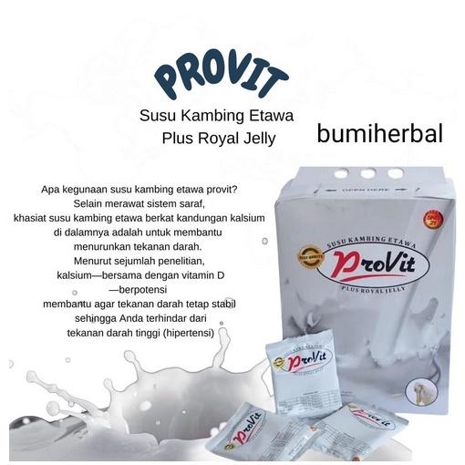 SUSU KAMBING ETAWA PROVIT PLUS ROYAL JELLY HARGA 10 SACHET 100% ORIGINAL