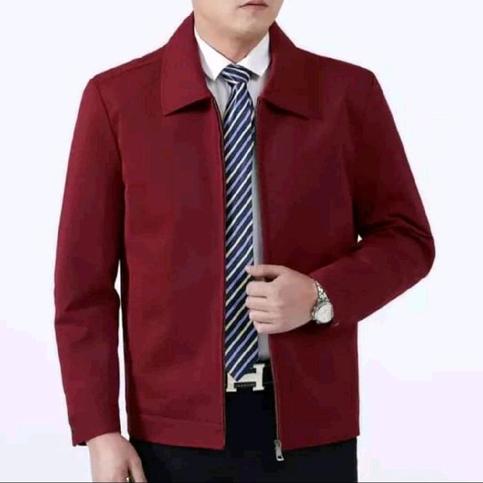 jasket jaket santri jaket formal jaket casual Blazer Pria Wanita Hitam Panjang Simple Outer Kerja Sl