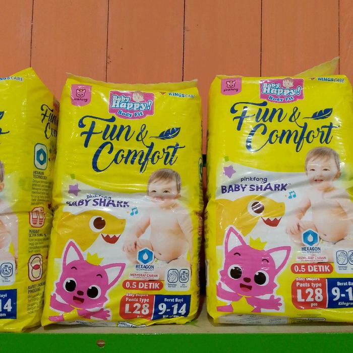 happy pant + laurier + tissue + popok anak