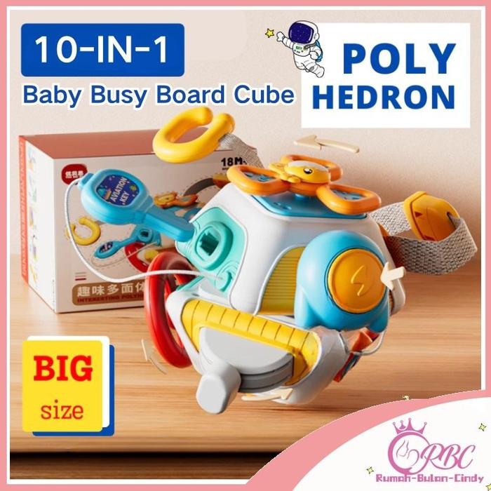 Geva Penjual Lokal10 In 1 Mainan Anak Busy Board Cube10 In 1 Busy Ball Montessori Sensory Toy Travel