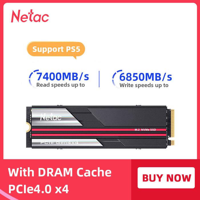 Netac SSD 1TB SSD M2 NVME 2tb 4tb pcie4 dram cache ps5 ssd Internal