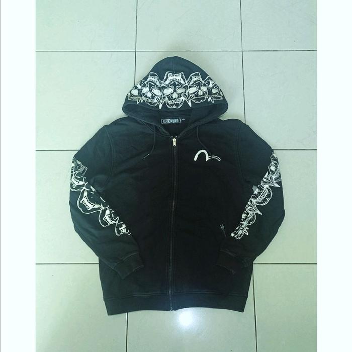 evisu kuro active wear ziphoodie jacket
