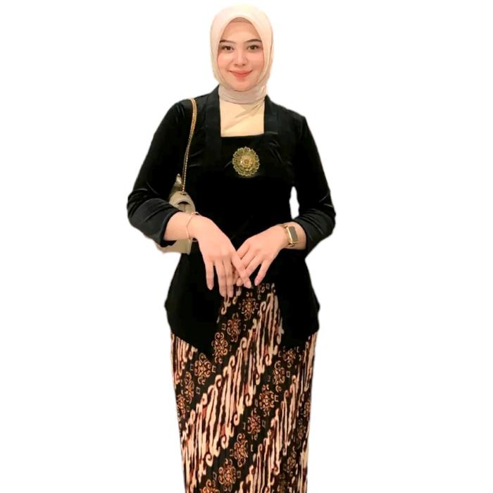 Rok Plisket Batik/Rok Plisket Wiru/Rok parang coklat/Rok kondangan