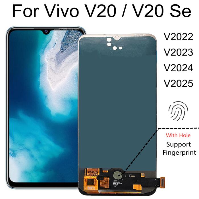 6.44'' OLED For Vivo V20 SE V2022 V2023  V2024 V2025 LCD Display