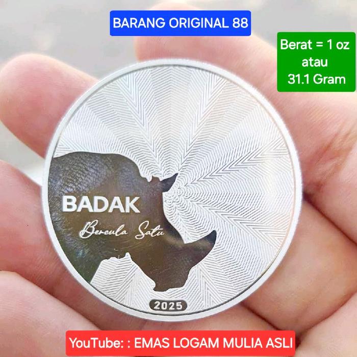 9.9 31.1 33 50 99 GRAM ASLI ORIGINAL PERAK BATANGAN MURNI JAKARTA BARU FINE SILVER BAR LOGAM MULIA M