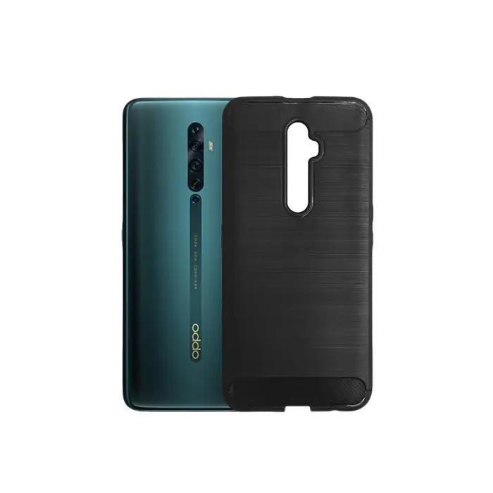 COMPATIBLE WITH OPPO RENO 2F 2Z CASE SLIM FIT CARBON SOFTCASE FIBER MULTI IPAKY CARBON SHOCKPROOF CA